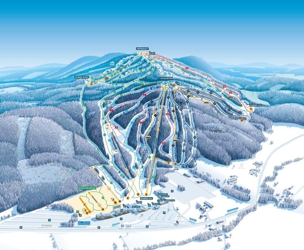 Apartmán Raemsbyns Fritidsby, Naera Romme Alpin Idkerberget Exteriér fotografie